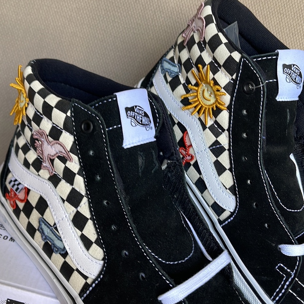 Vans Skate Sk8- Hi Skateistan Popcush  Checkerboard MEN`S - Picture 7 of 16